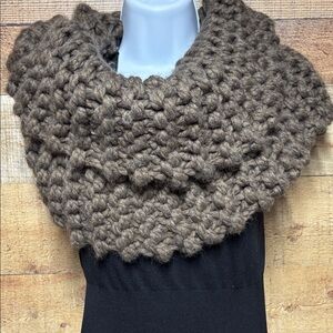 Outlander Cozy Brown Knit infinity Scarf
